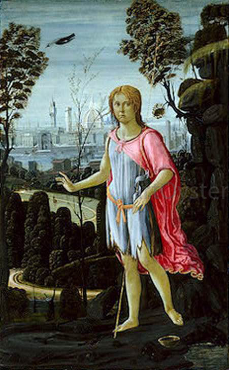 Jacopo Del Sellaio Saint John the Baptist - Hand Painted Oil Painting