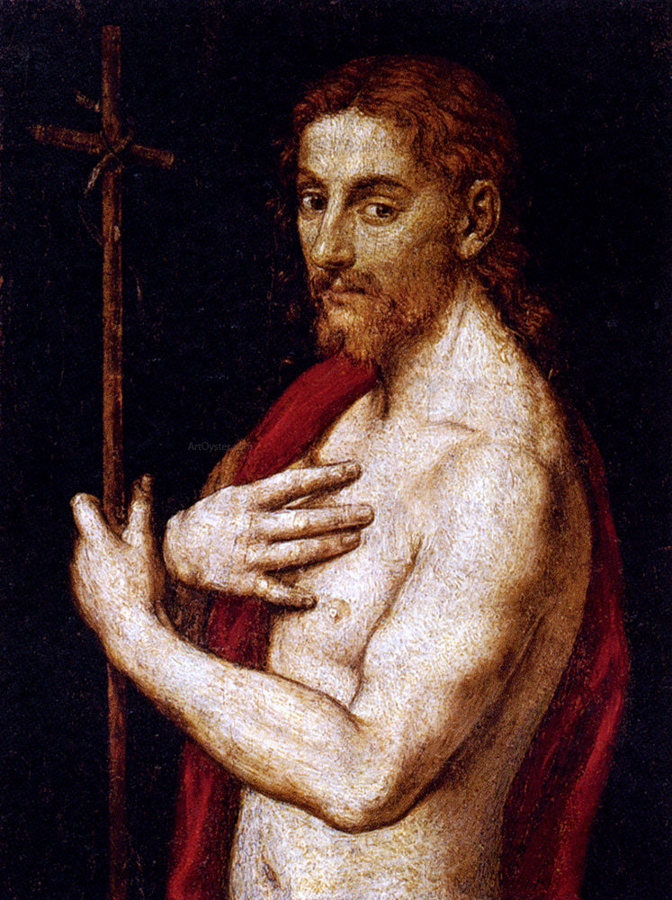  Giovanni Francesco Caroto Saint John The Baptist - Hand Painted Oil Painting