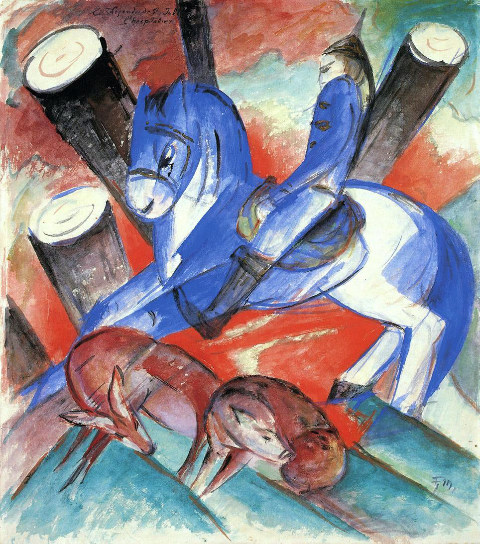 Franz Marc Saint Julian l'Hospitalier - Hand Painted Oil Painting