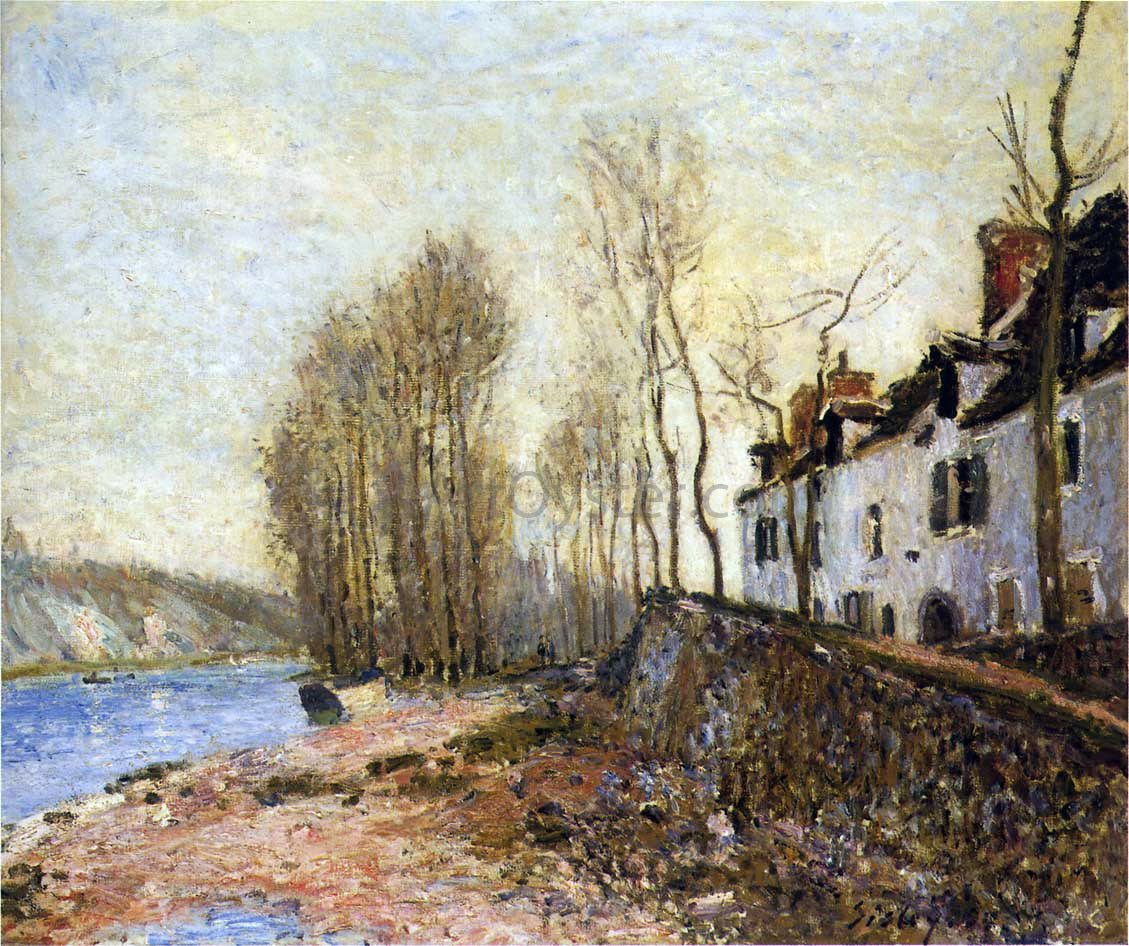 Alfred Sisley Saint Mammes in Winter - Hand Painted Oil Painting