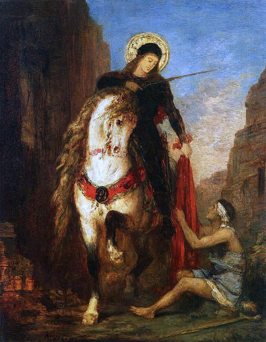 Gustave Moreau Saint Martin - Hand Painted Oil Painting