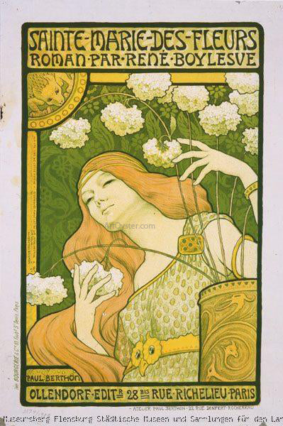 Paul Berthon Sainte-Marie-de-Fleurs - Hand Painted Oil Painting