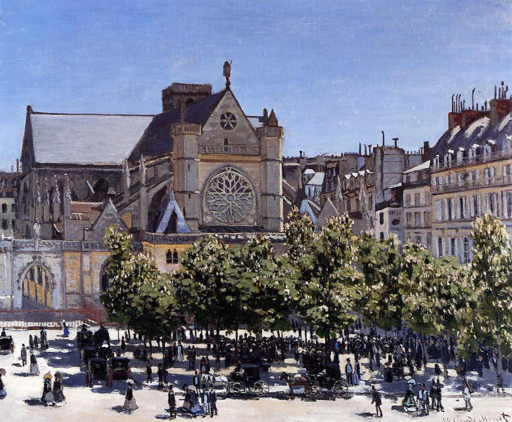 Claude Oscar Monet Saint-Germain-l'Auxerrois - Hand Painted Oil Painting