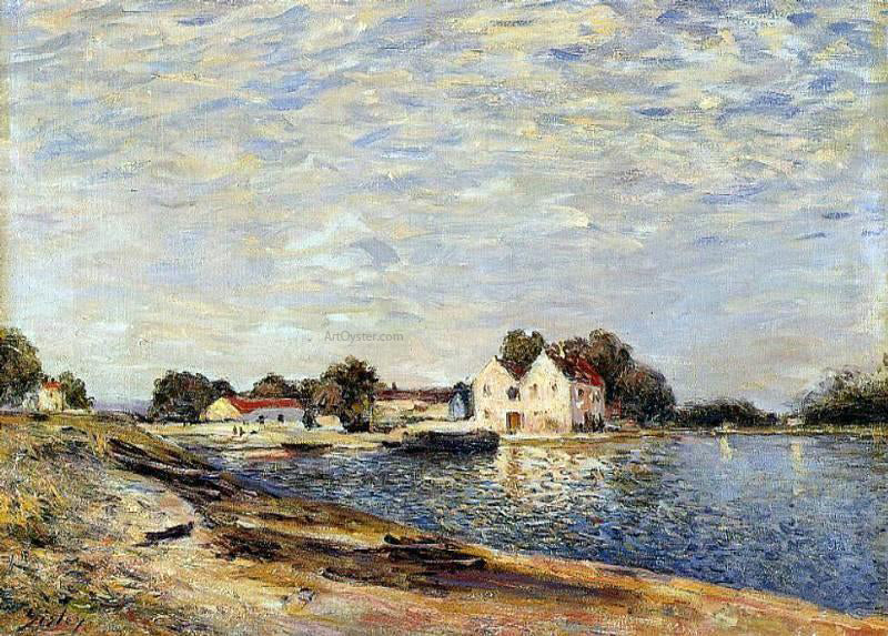  Alfred Sisley Saint-Mammes, on the Banks of the Loing - Hand Painted Oil Painting