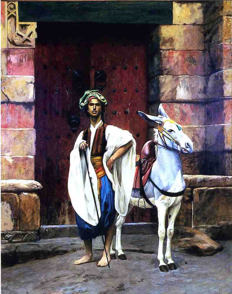  Jean-Leon Gerome Sais and His Donkey - Hand Painted Oil Painting
