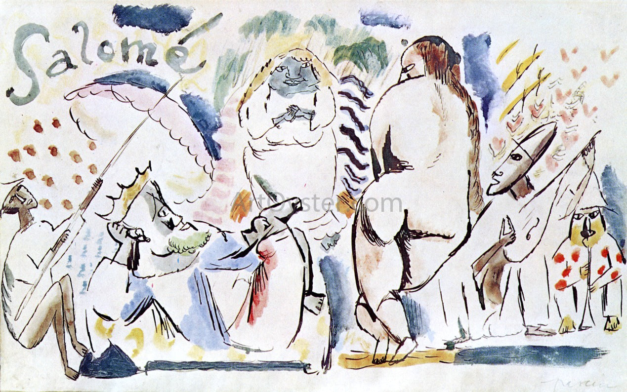 Jules Pascin Salome - Hand Painted Oil Painting
