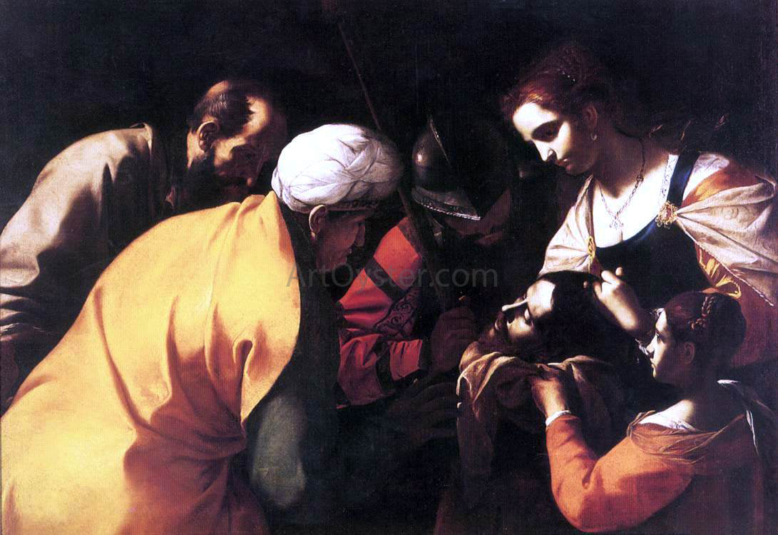 Mattia Preti Salome with the Head of St John the Baptist - Hand Painted Oil Painting
