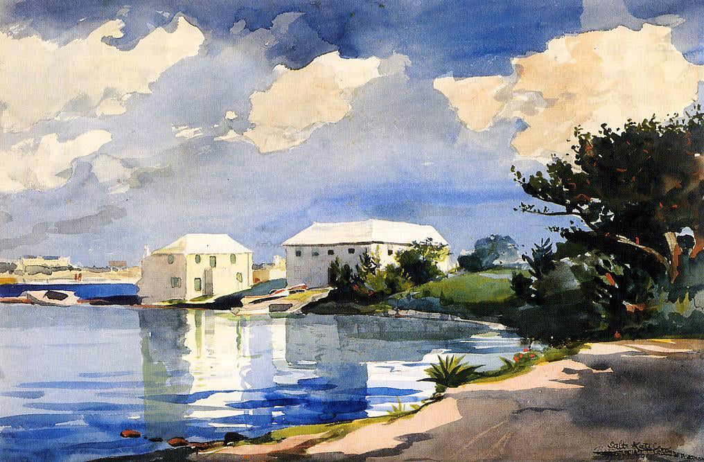 Winslow Homer Salt Kettle, Bermuda - Hand Painted Oil Painting
