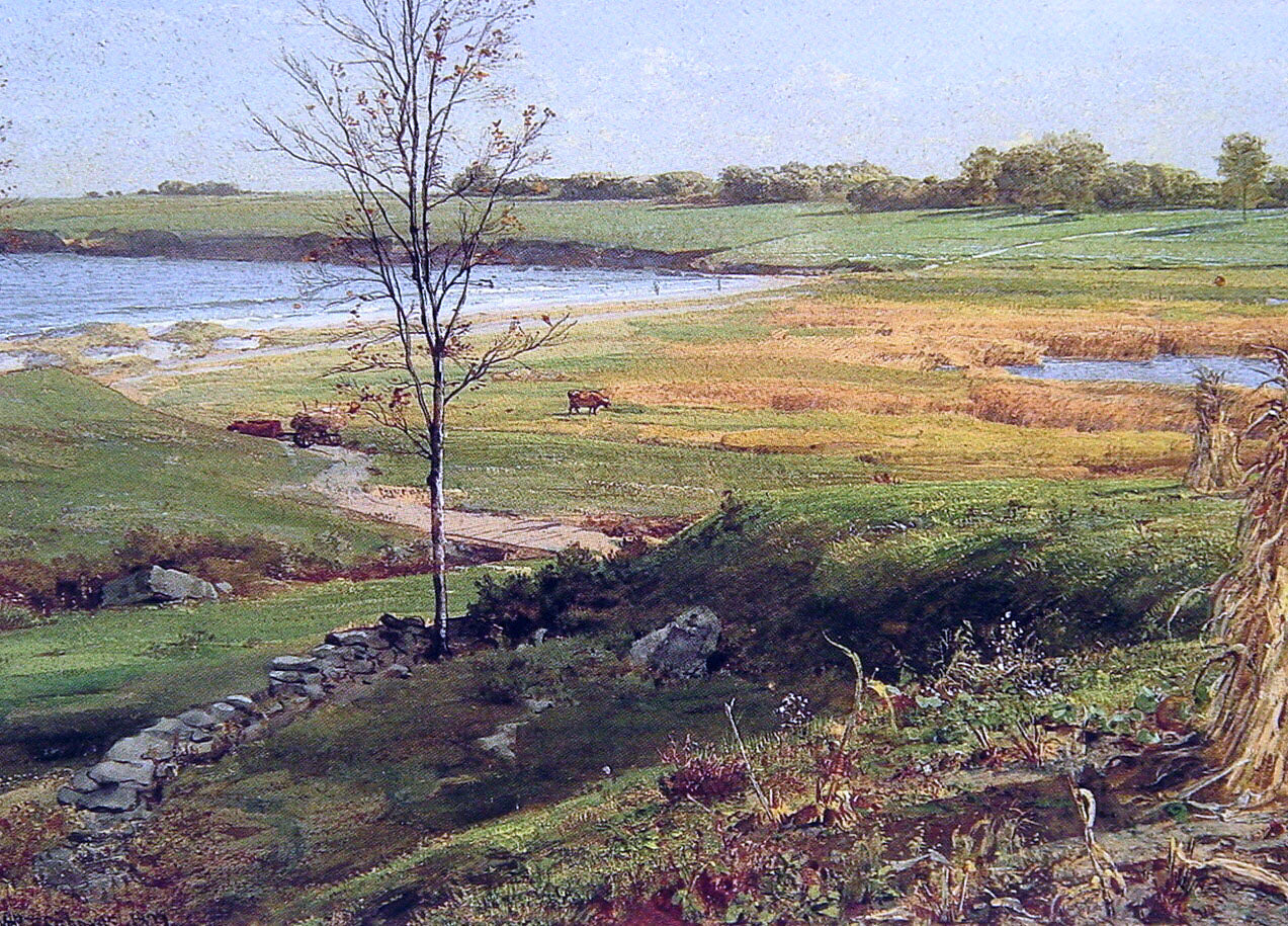 William Trost Richards Salt Marsh by the Sea - Hand Painted Oil Painting