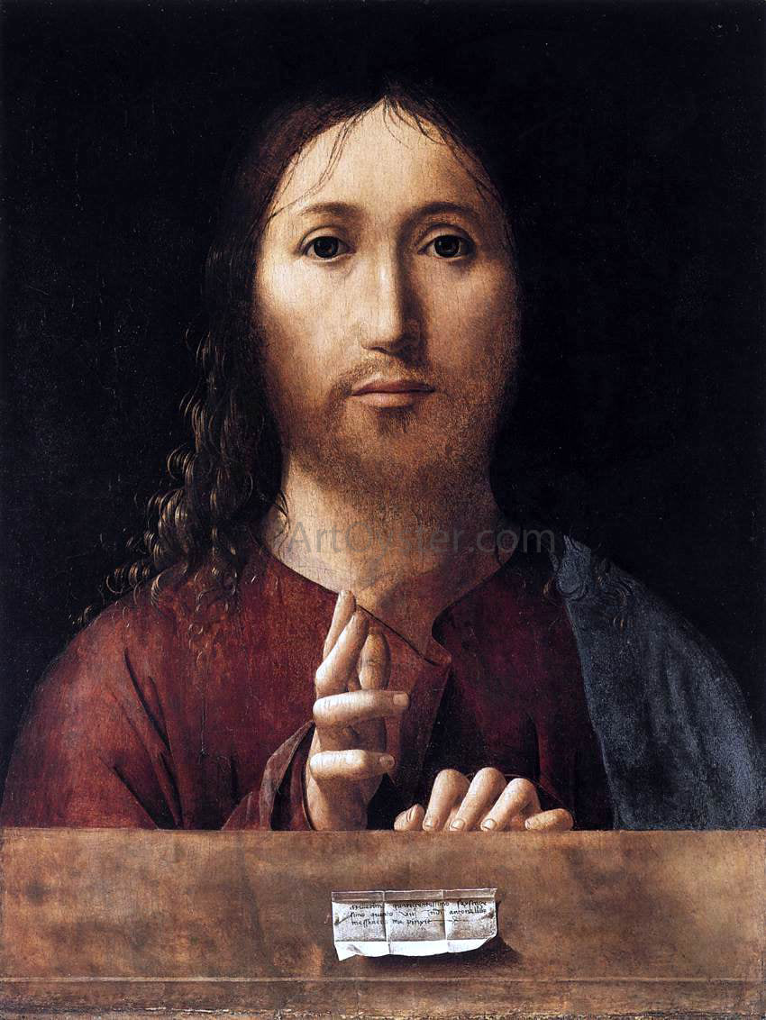 Antonello Da Messina Salvator Mundi - Hand Painted Oil Painting