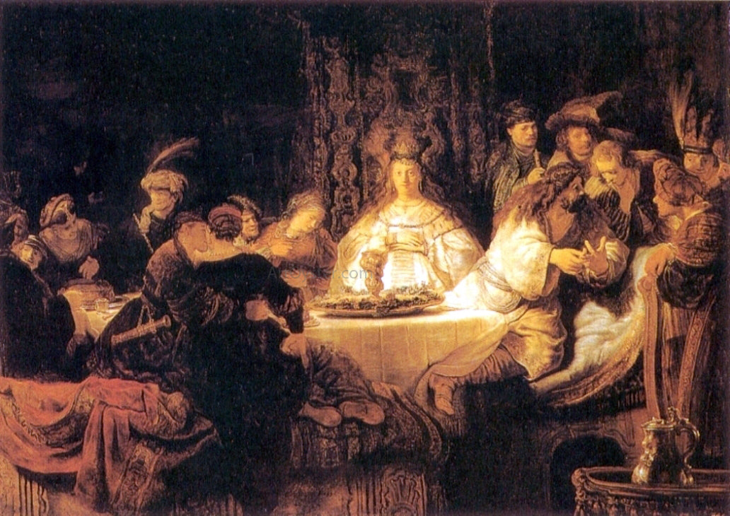Rembrandt Van Rijn Samson at the Wedding - Hand Painted Oil Painting