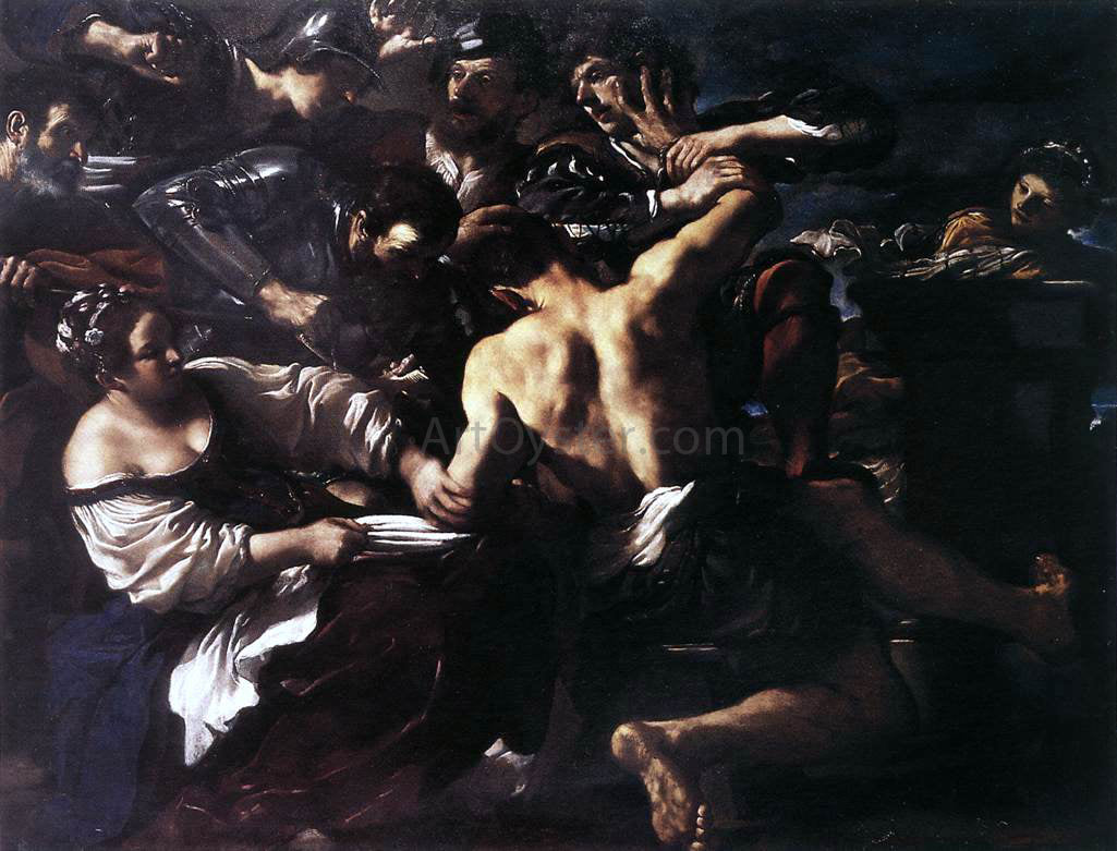 Guercino Samson Captured by the Philistines - Hand Painted Oil Painting
