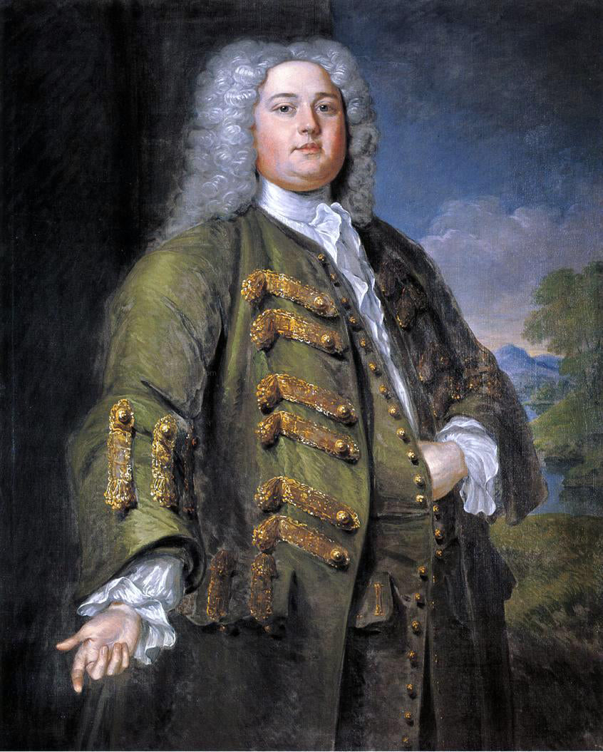 John Smibert Samuel Browne - Hand Painted Oil Painting