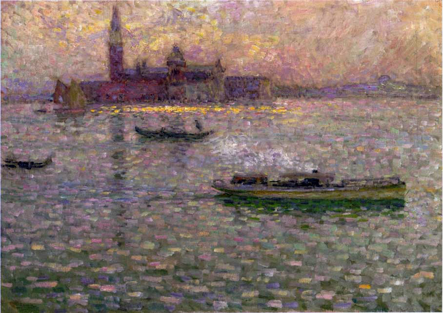 Henri Le Sidaner San Giorgio at Maggiore Venice - Hand Painted Oil Painting