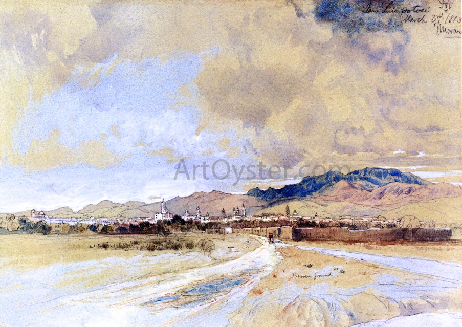 Thomas Moran San Luis Postosi - Hand Painted Oil Painting