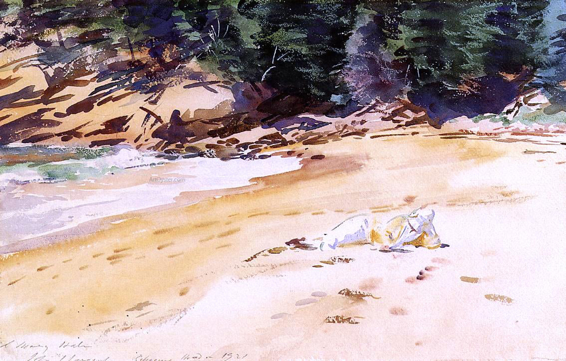 John Singer Sargent Sand Beach, Schooner Head, Maine - Hand Painted Oil Painting