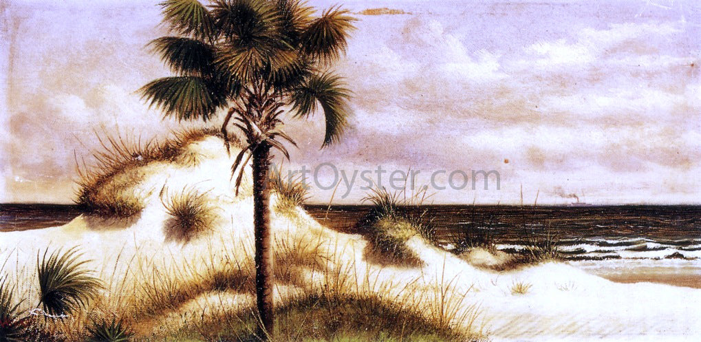 William Aiken Walker Sand Dunes, Palmetto (Sabal) and Steamboat - Hand Painted Oil Painting