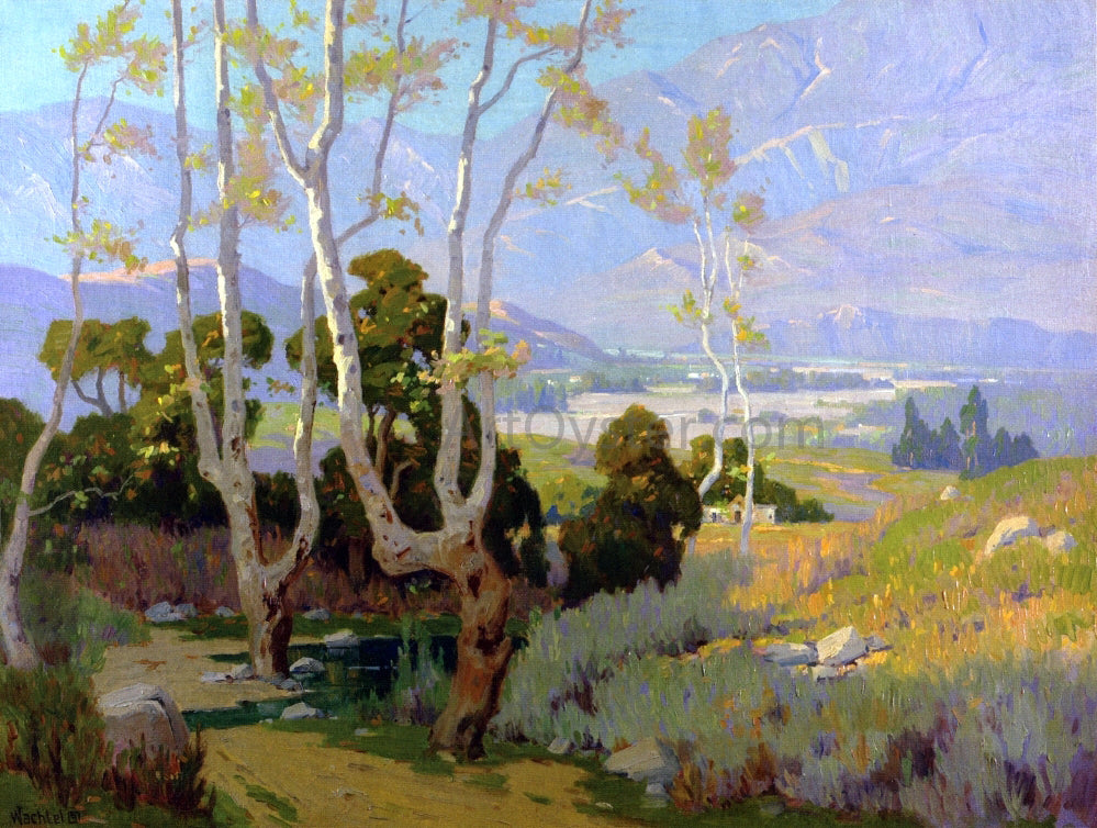 Elmer Wachtel Santa Paula Valley - Hand Painted Oil Painting