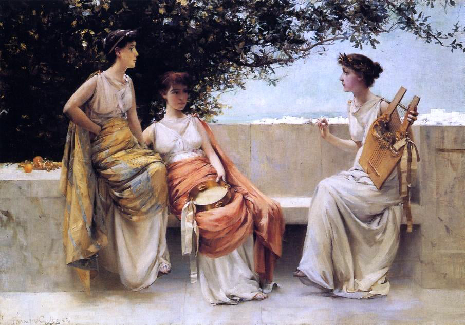 Francis Coates Jones Sappho - Hand Painted Oil Painting