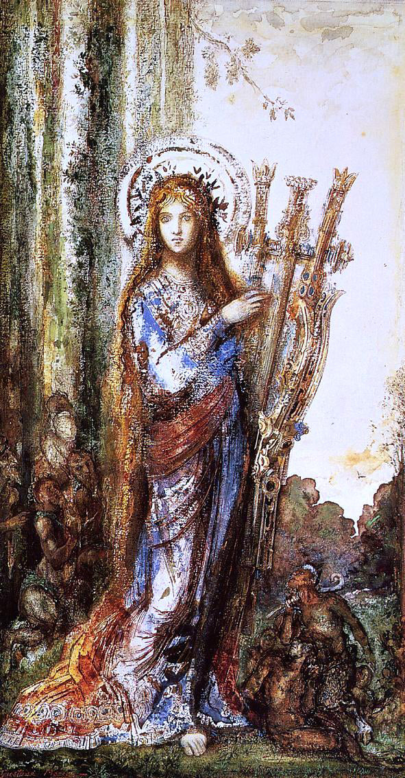 Gustave Moreau Satyrs - Hand Painted Oil Painting