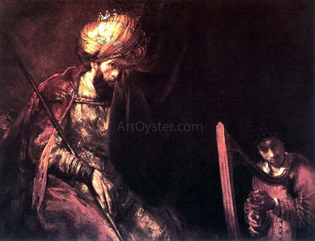 Rembrandt Van Rijn Saul and David - Hand Painted Oil Painting