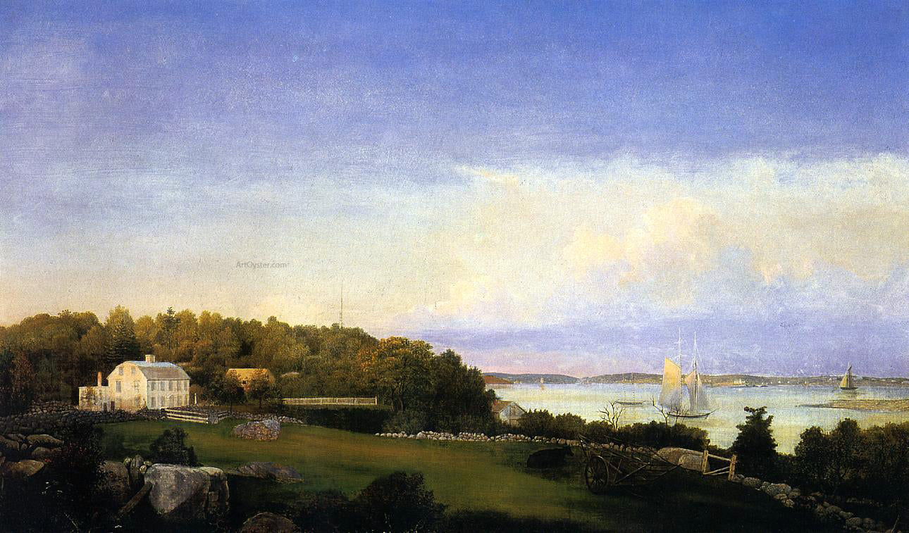 Fitz Hugh Lane Sawyer Homestead - Hand Painted Oil Painting