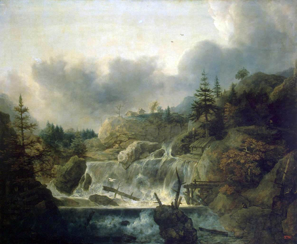 Allaert Van Everdingen Scandinavian Landscape - Hand Painted Oil Painting