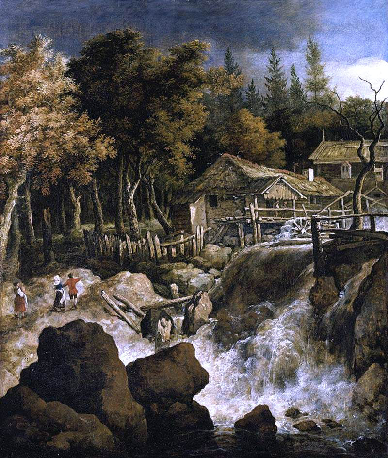 Allaert Van Everdingen A Scandinavian Wooded Landscape - Hand Painted Oil Painting