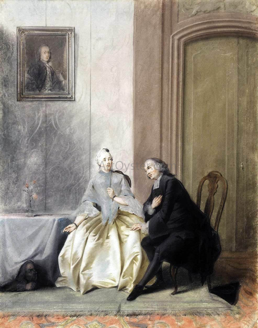  Jacobus Buys Scene from Moliere's Tartuffe - Hand Painted Oil Painting