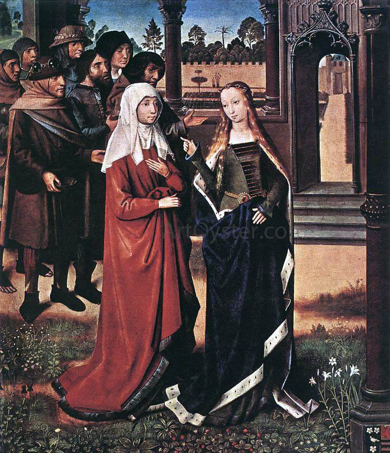 Master lucy Legend Scene from the St Lucy Legend - Hand Painted Oil Painting