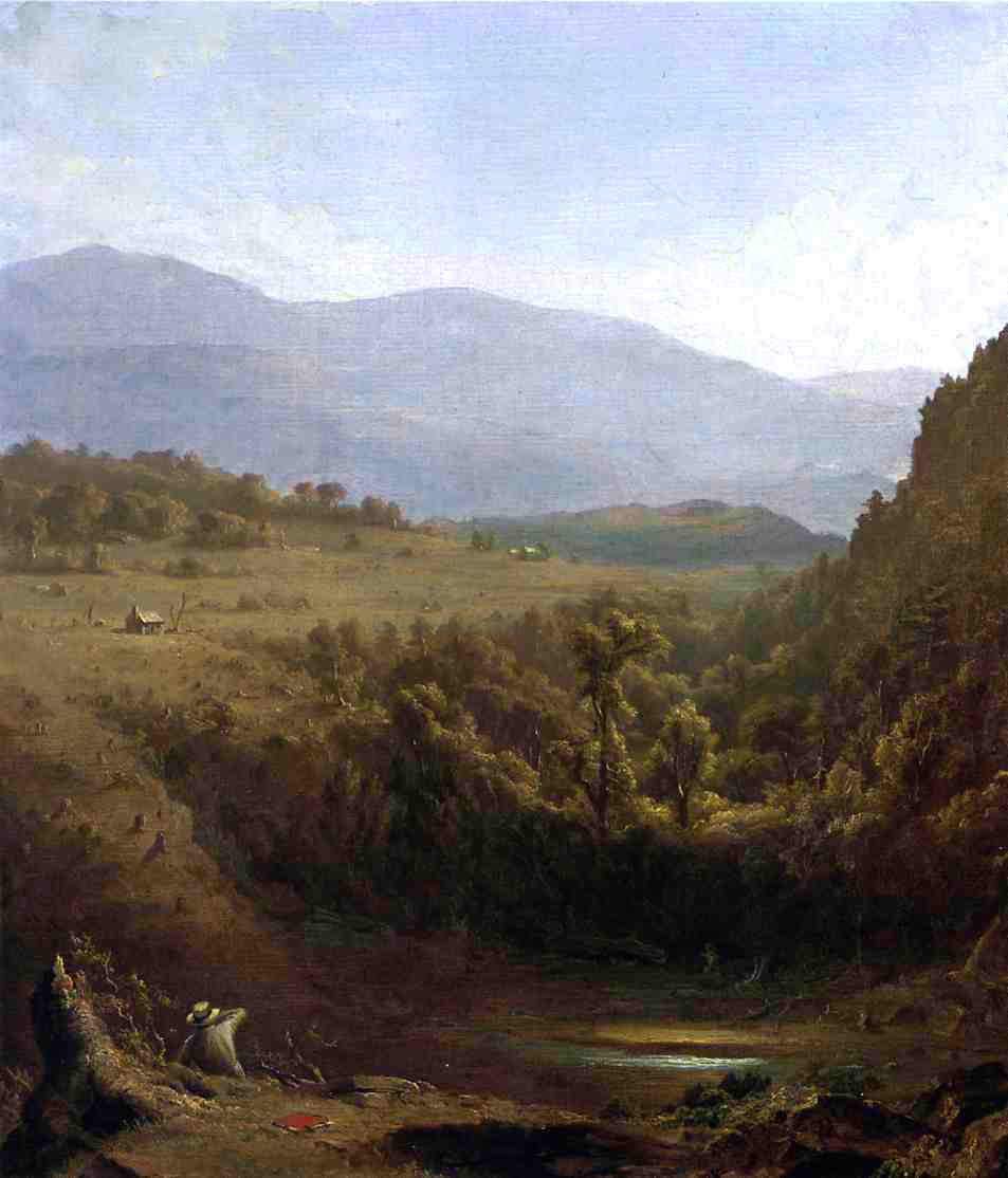 Sanford Robinson Gifford Scene in the Catskills - Hand Painted Oil Painting
