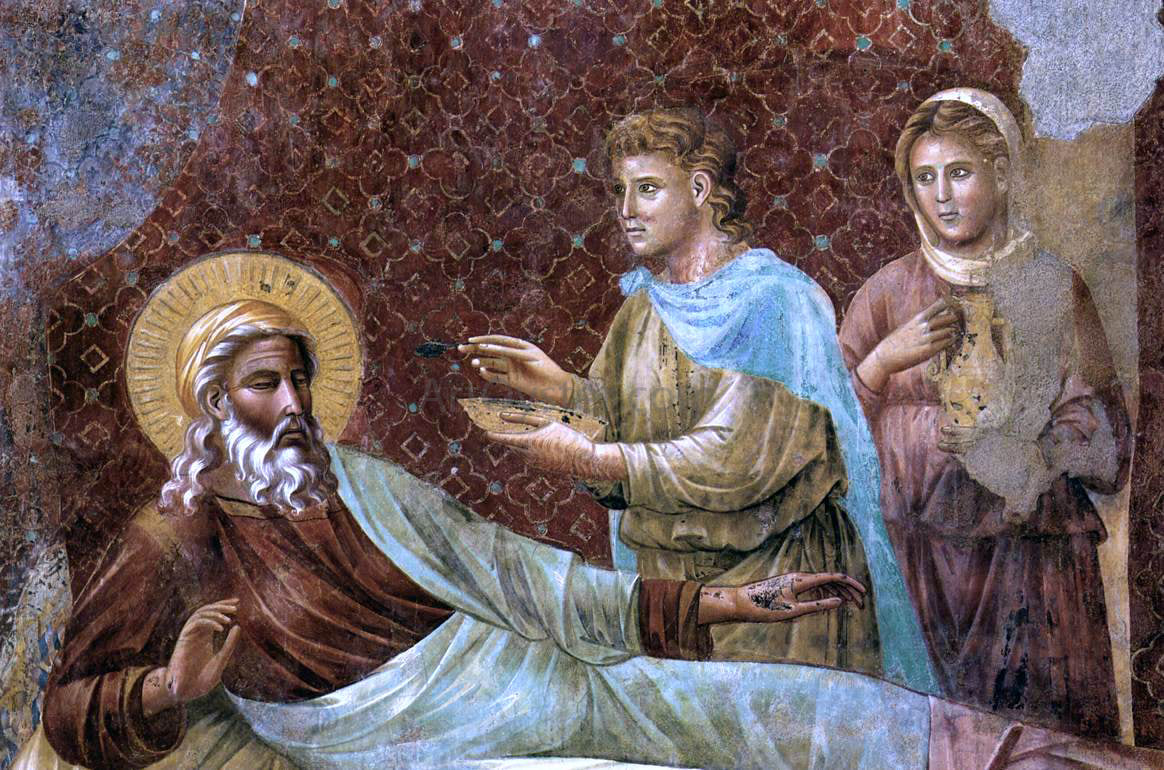 Master of the Isaac Stories Scenes from the Old Testament: Isaac Rejecting Esau (detail) - Hand Painted Oil Painting