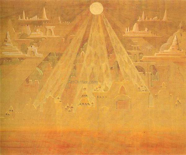 Mikalojus Ciurlionis Scherzo Sonata of the Pyramids - Hand Painted Oil Painting