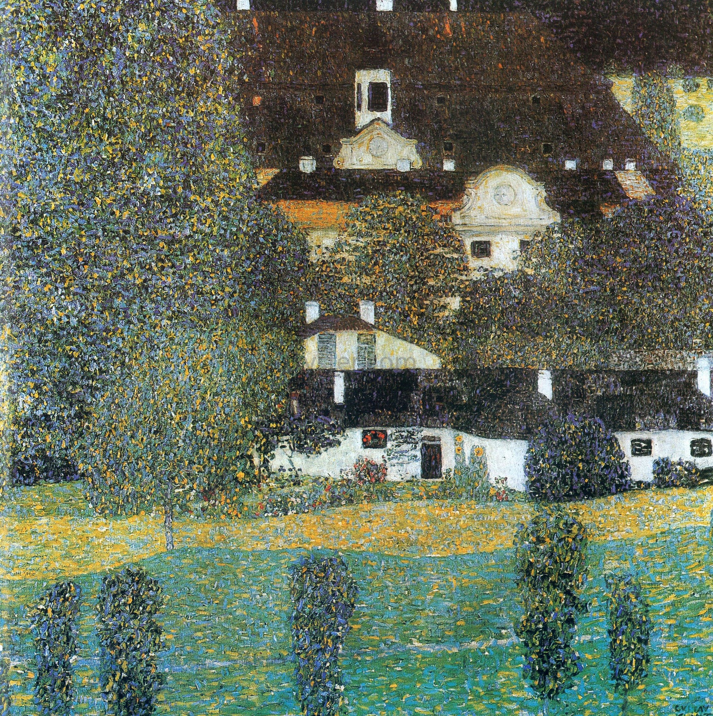 Gustav Klimt Schloss Kammer Attersee - Hand Painted Oil Painting