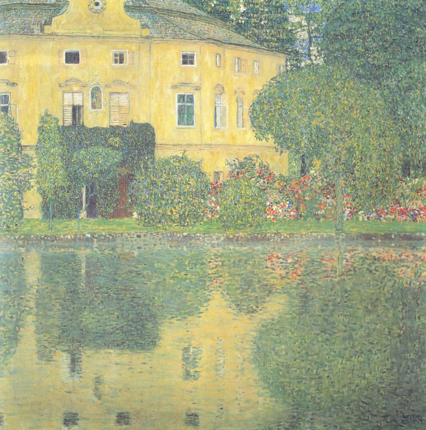 Gustav Klimt Schloss Kammer on the Attersee IV - Hand Painted Oil Painting