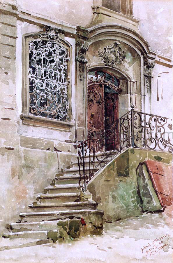 Charles Edmund Dana A School at Fribourg - Hand Painted Oil Painting