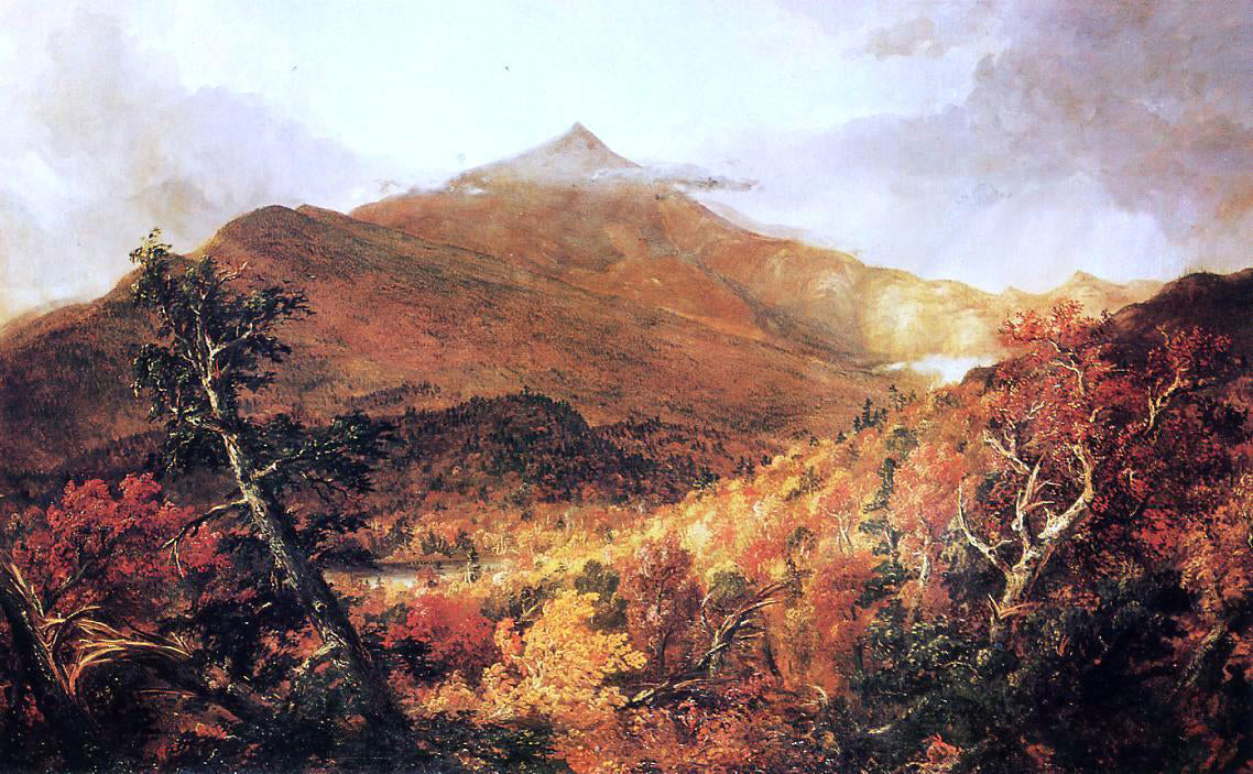 Thomas Cole Schroon Mountain, Adirondacks, Essex County, New York, after a Storm - Hand Painted Oil Painting