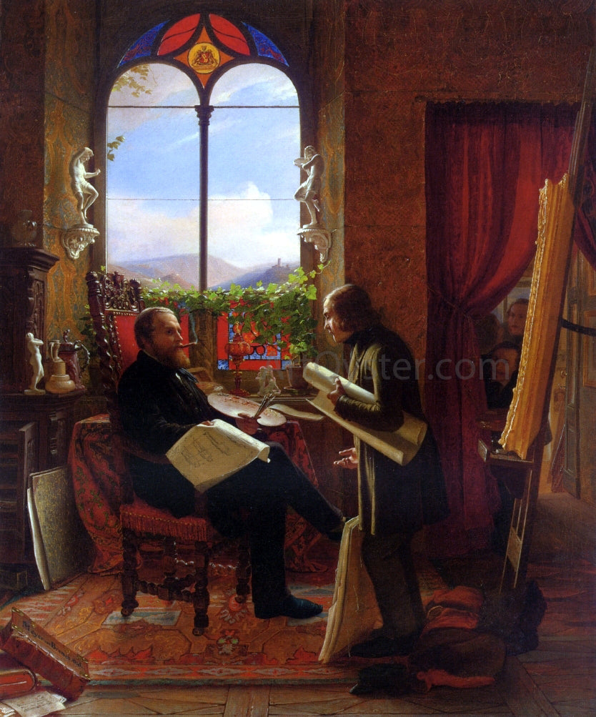 Johann Georg Mayer Von Bremen Schuster, Stick to Your Last - Hand Painted Oil Painting
