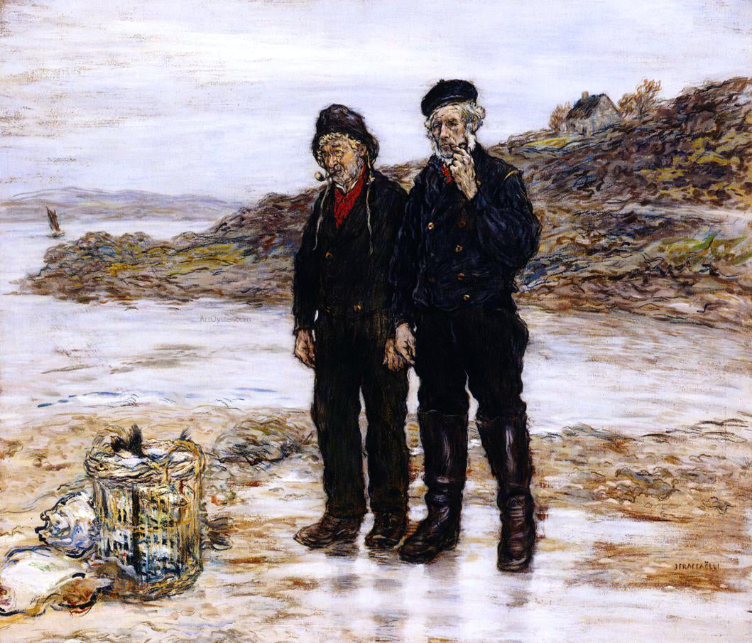 Jean-Francois Raffaelli Scottish Fishermen - Hand Painted Oil Painting