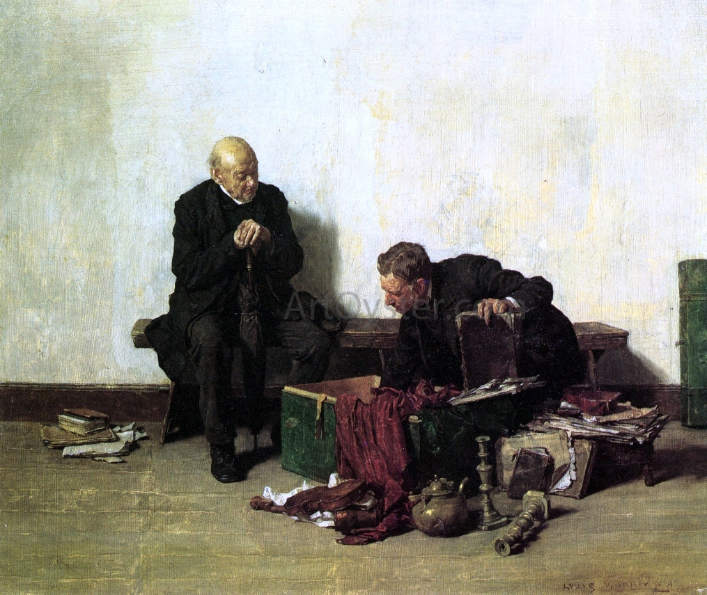 Louis C Moeller Scouting the Trunk - Hand Painted Oil Painting