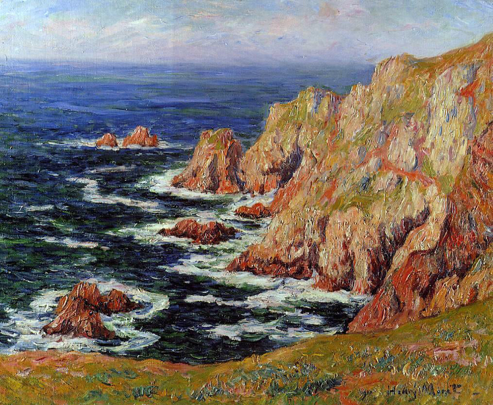 Henri Moret Sea Coast - Hand Painted Oil Painting