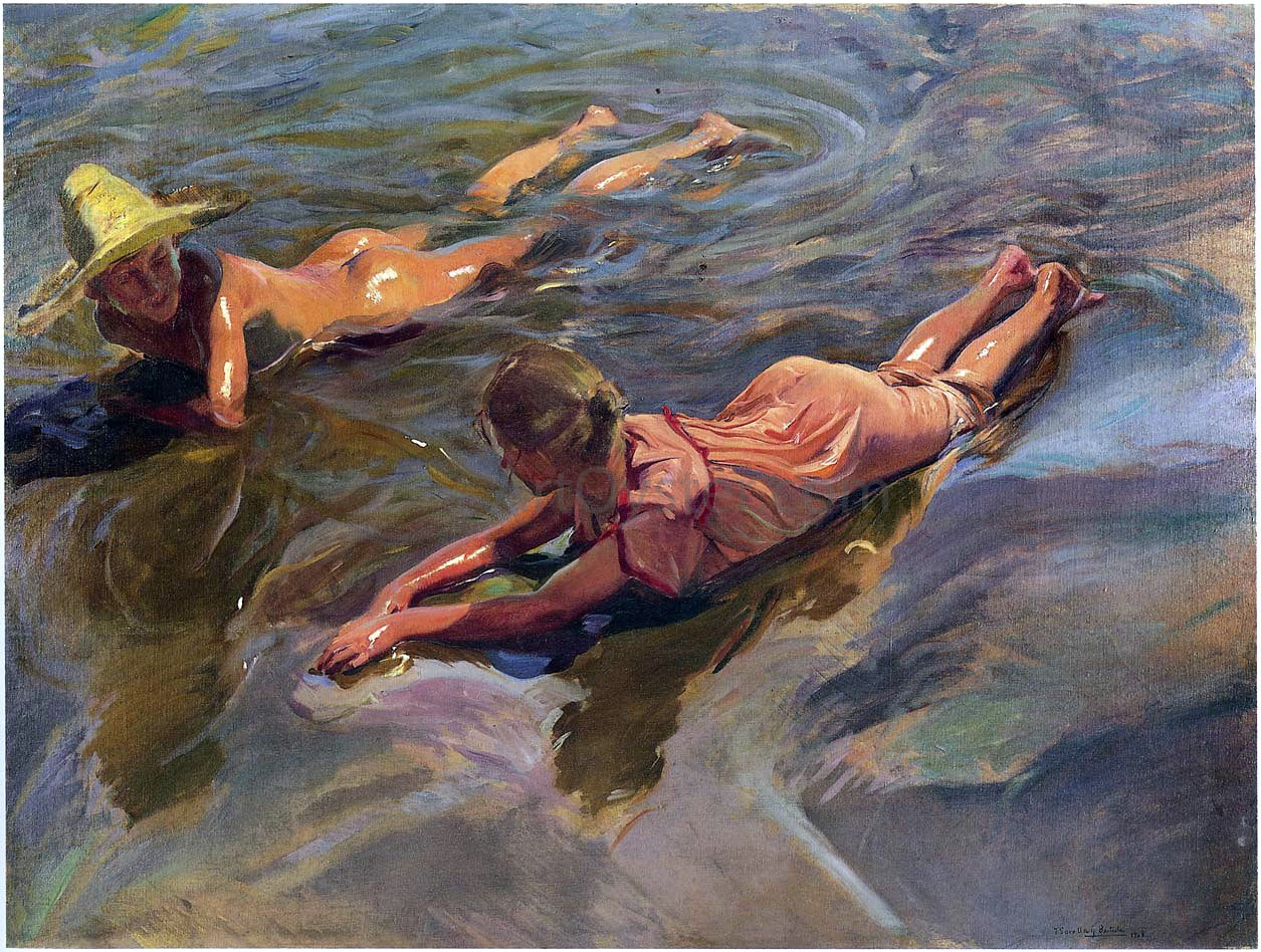 Joaquin Sorolla Y Bastida Sea Idyll - Hand Painted Oil Painting