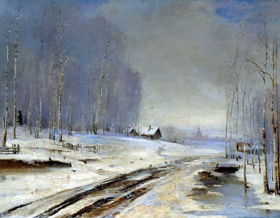 Alexei Kondratevich Savrasov Sea of Mud - Hand Painted Oil Painting