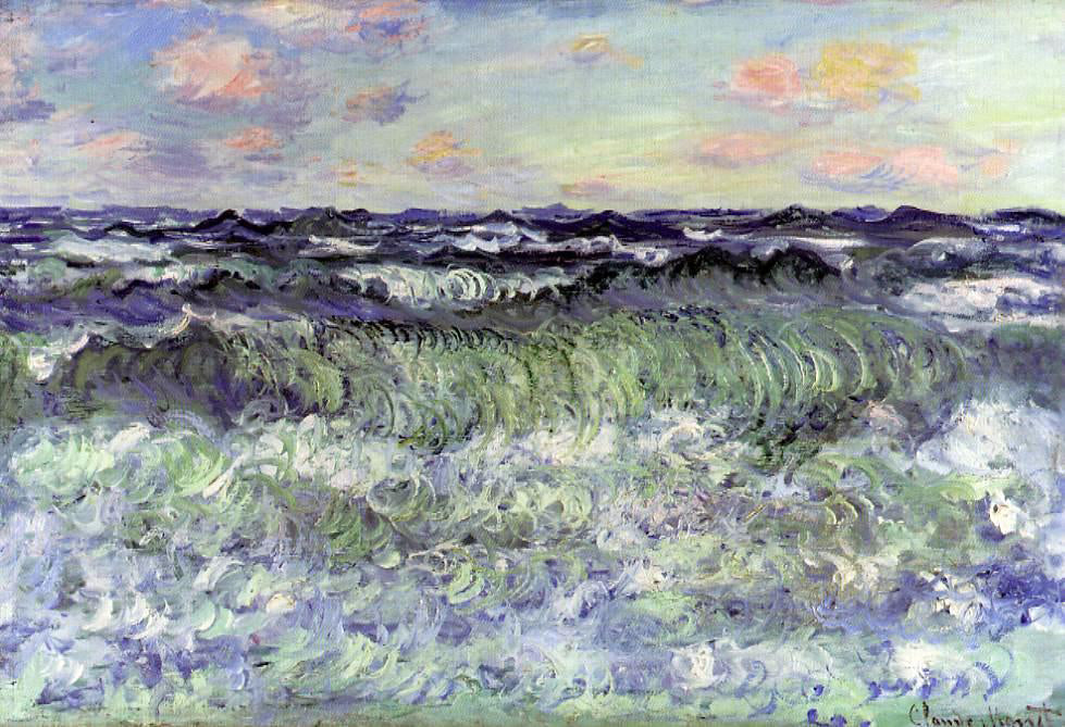 Claude Oscar Monet Sea Study - Hand Painted Oil Painting