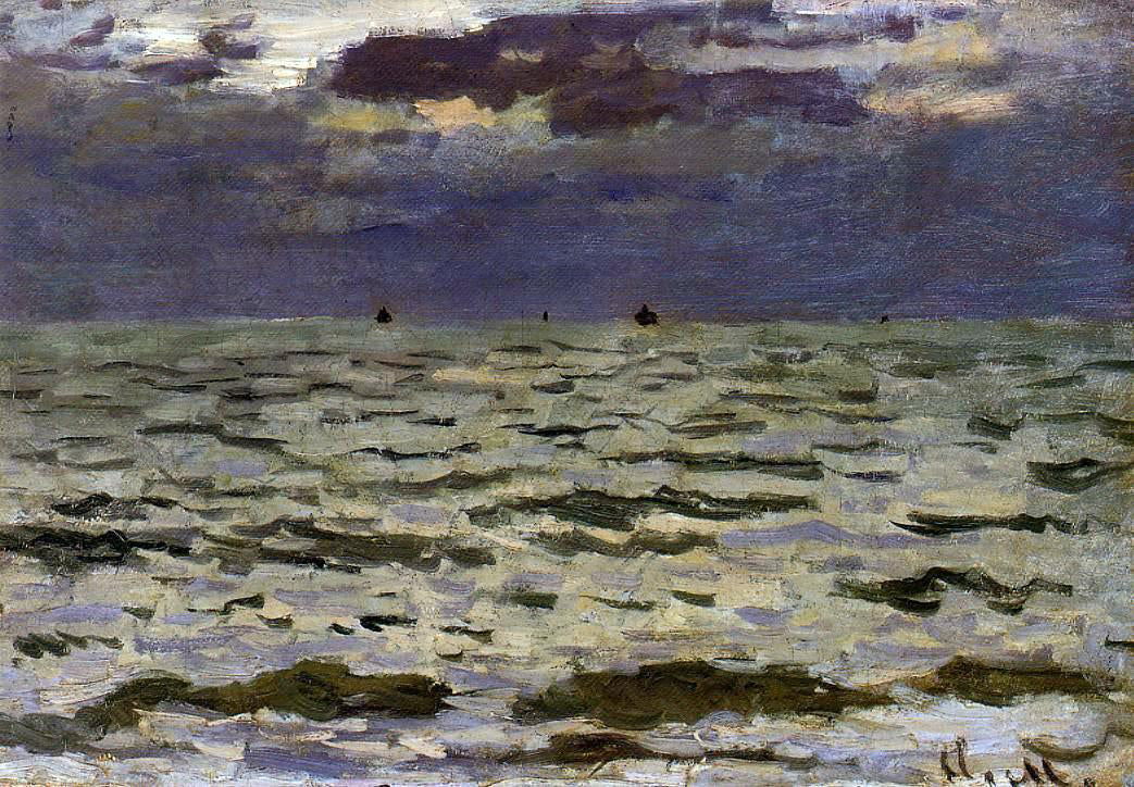 Claude Oscar Monet Seascape - Hand Painted Oil Painting