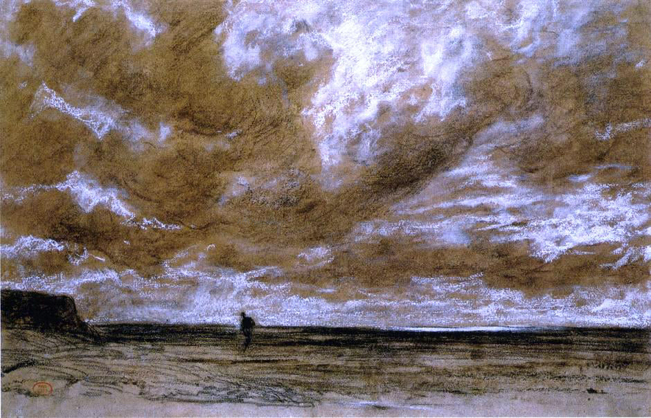 Paul Huet Seascape - Hand Painted Oil Painting