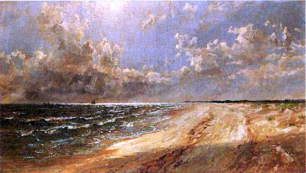 Jasper Francis Cropsey Seascape - Hand Painted Oil Painting