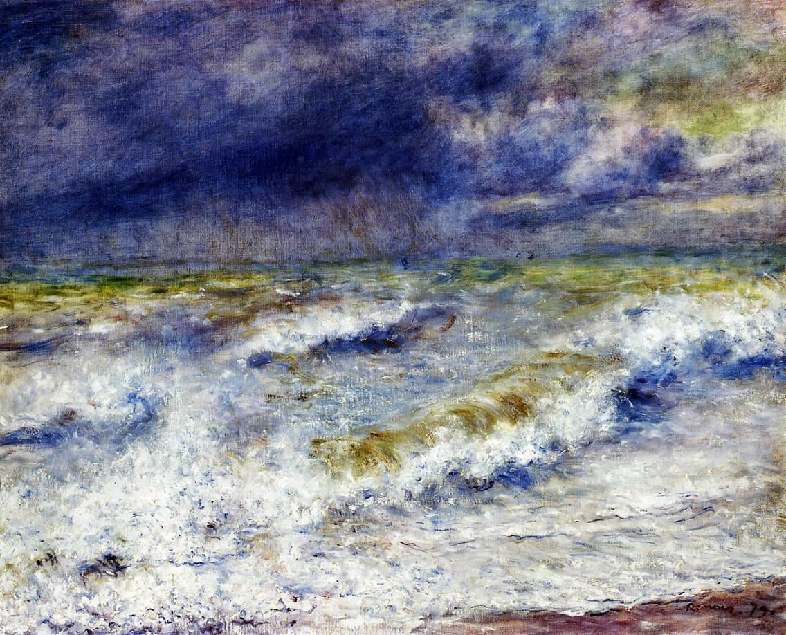 Pierre Auguste Renoir Seascape - Hand Painted Oil Painting