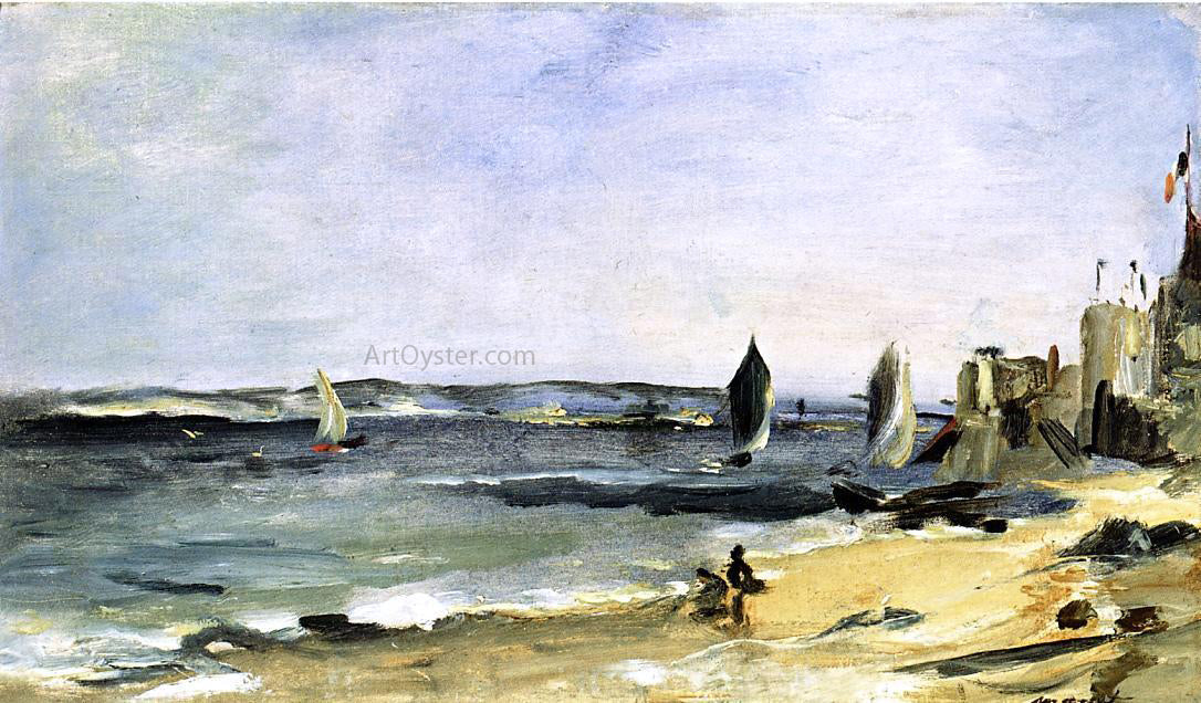 Edouard Manet Seascape at Arcachon (also known as Arcachon, Beautiful Weather) - Hand Painted Oil Painting