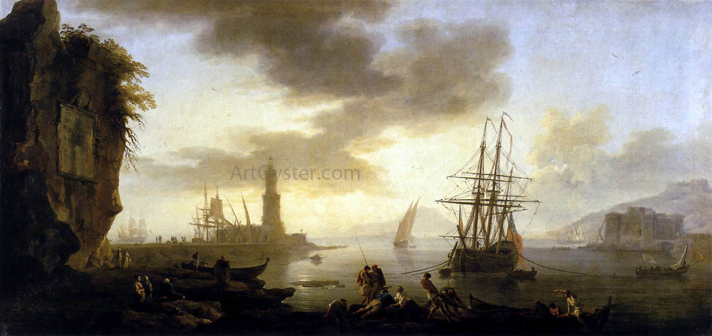 Claude-Joseph Vernet Seascape: Calm - Hand Painted Oil Painting